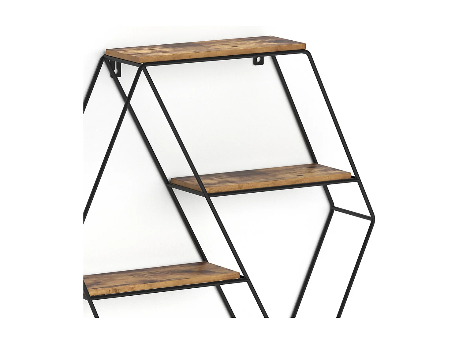 Étagère bois antique 51x11x52 fyrk