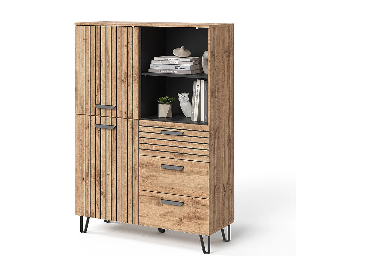 Perchero roble wotan 100x38x142 amber