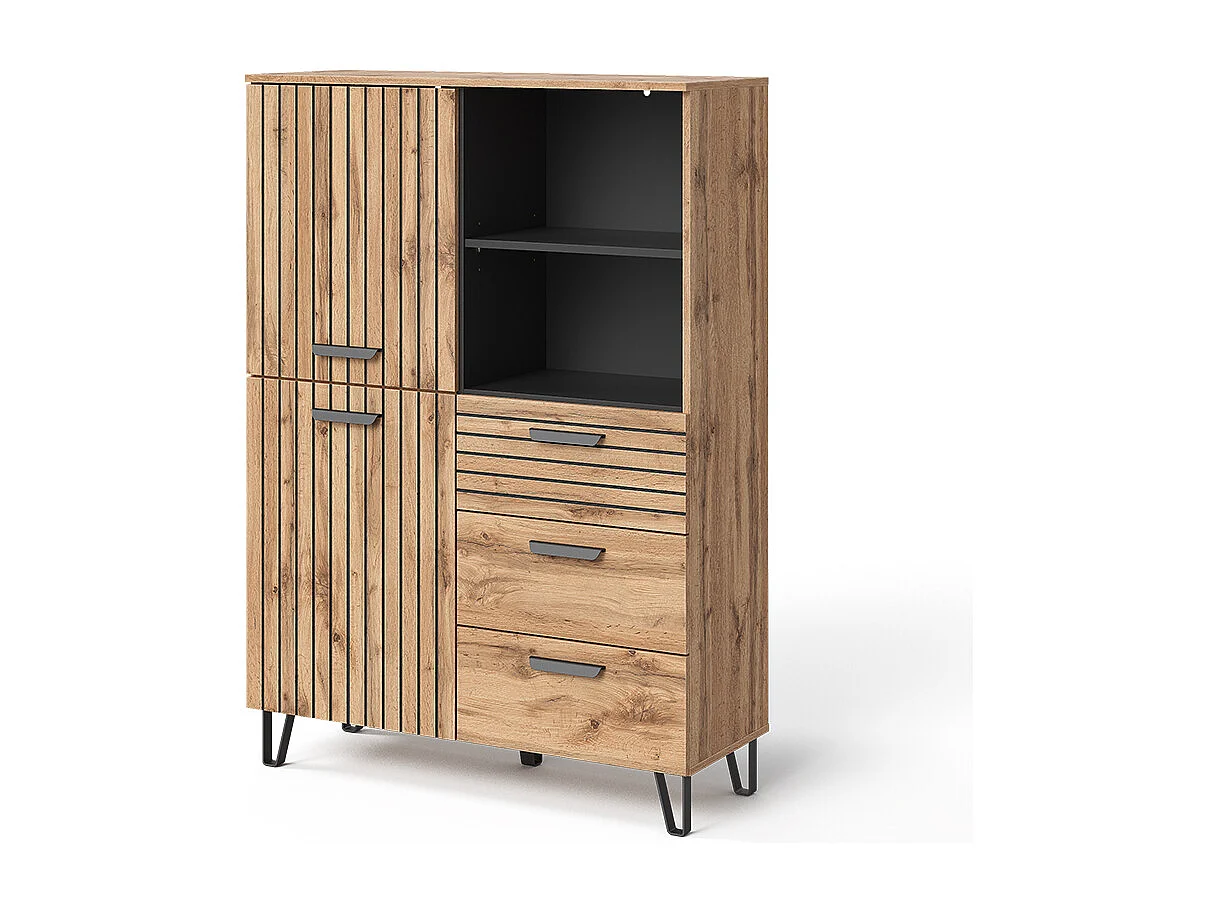 Vestiaire chêne wotan 100x38x142 amber