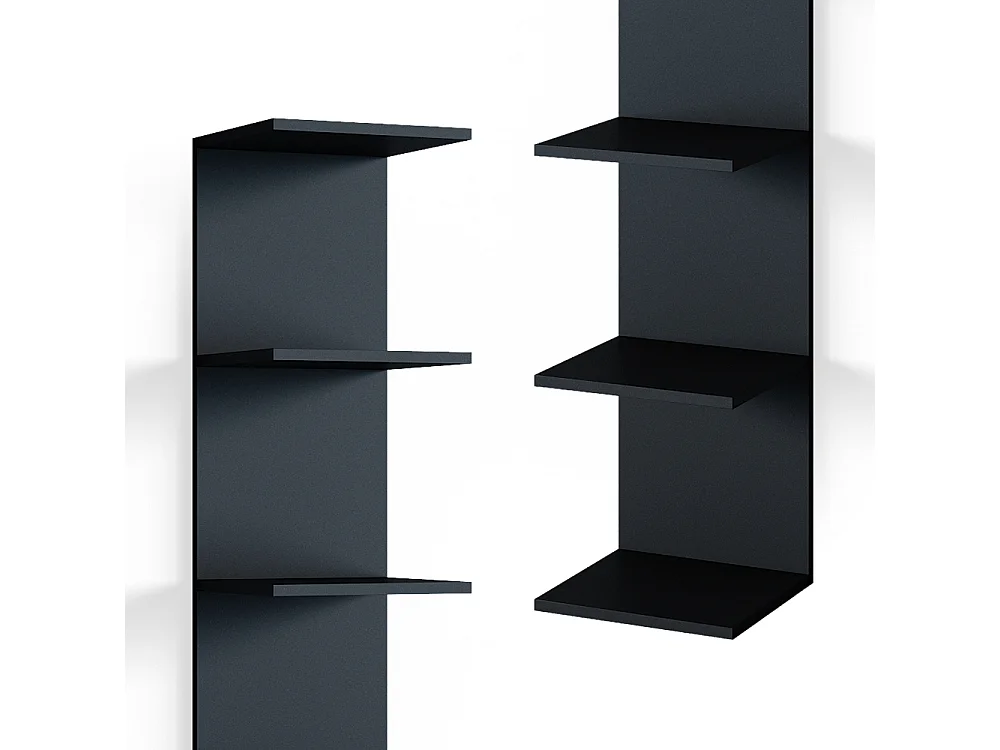 Étagère noir 30x28x190 paolo