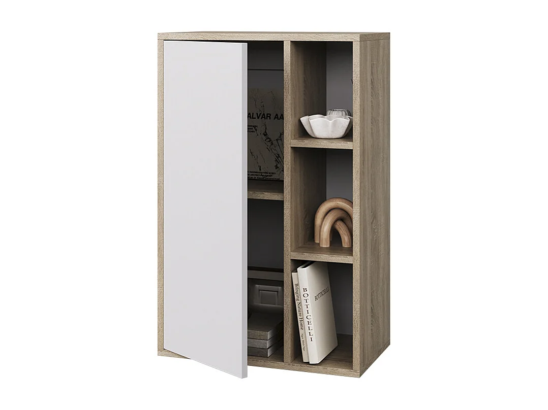 Etagère sonoma/blanc 50.1x28.3x78.4 berno