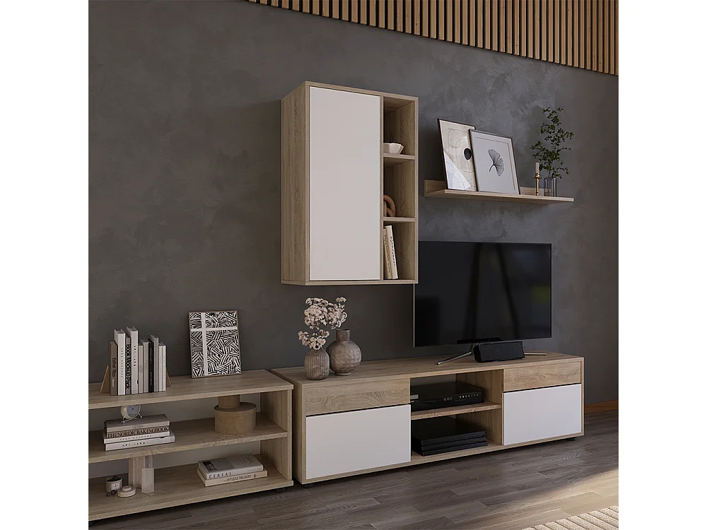 Etagère sonoma/blanc 50.1x28.3x78.4 berno