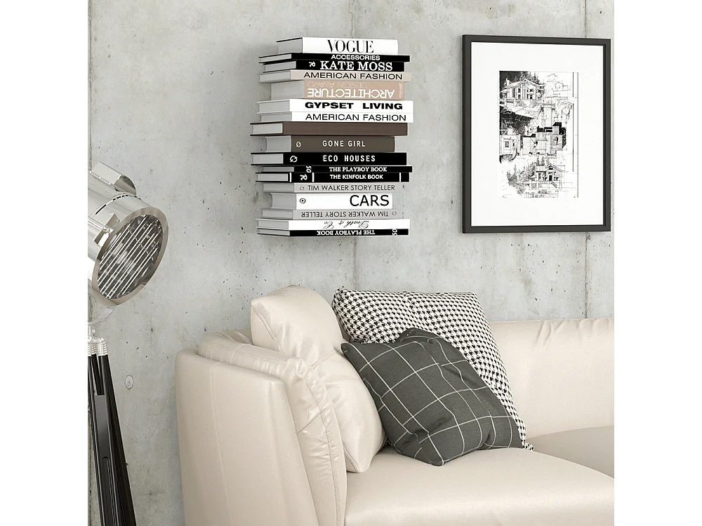 Étagère gris 12.5x12.5x9 ghost