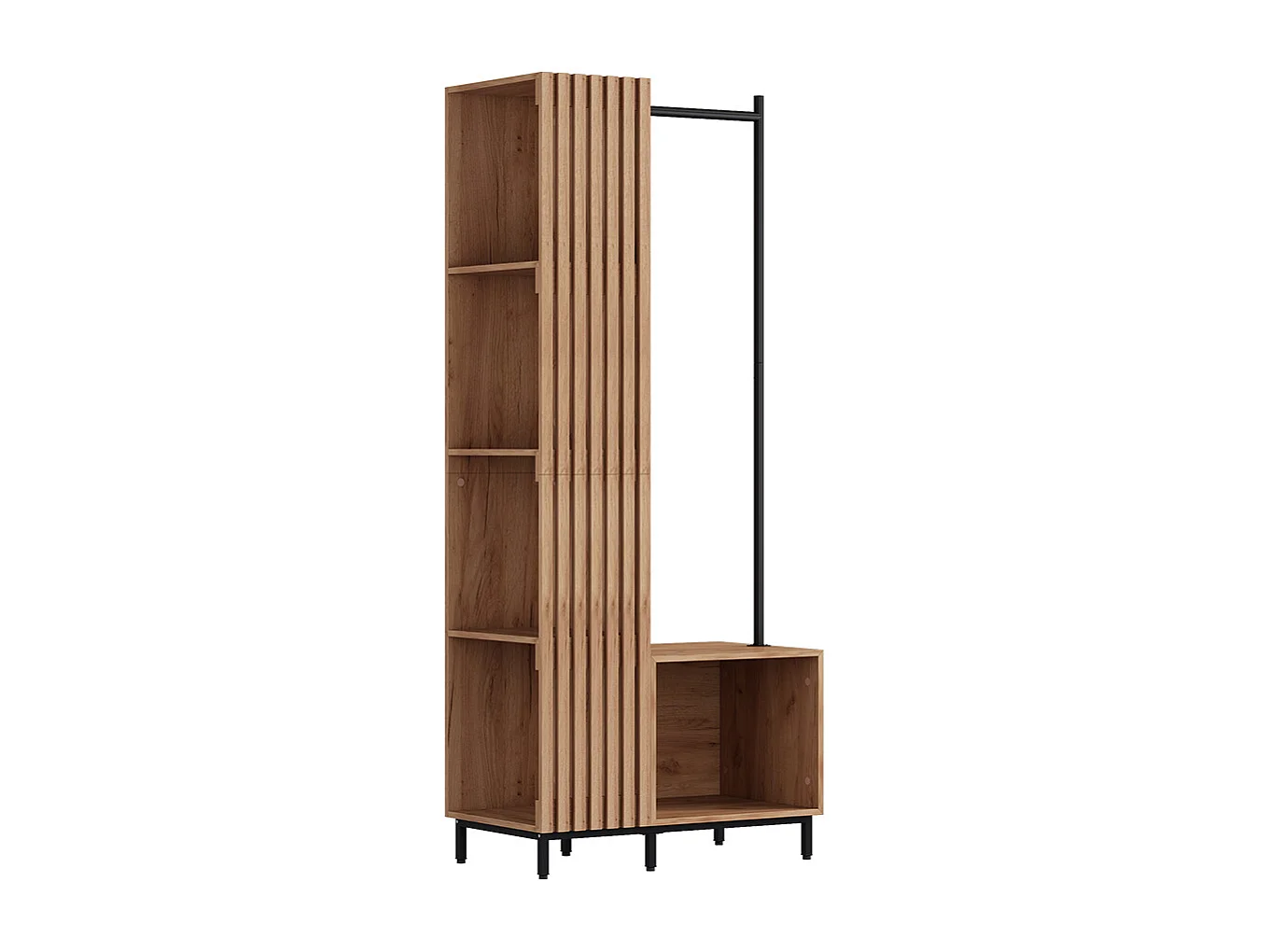 Garderobe dąb kraft złoty 80x45x187 zinto