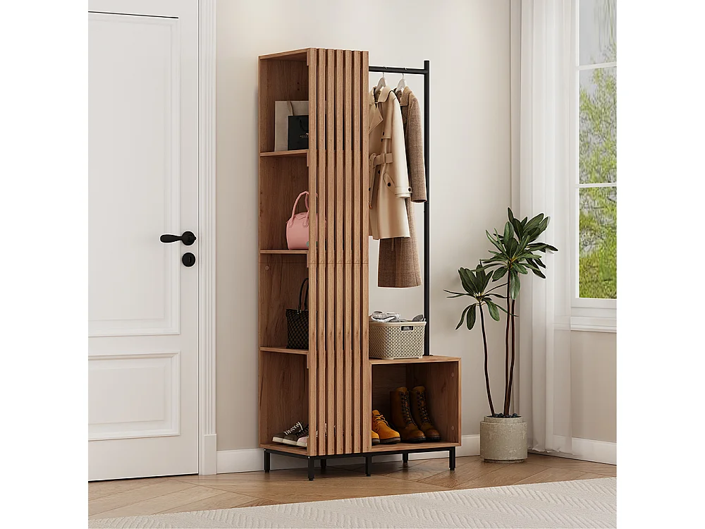 Garderobe dąb kraft złoty 80x45x187 zinto