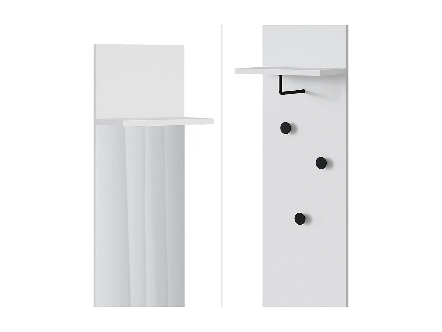 vestiaire mural  blanc 36x21.6x135 siri