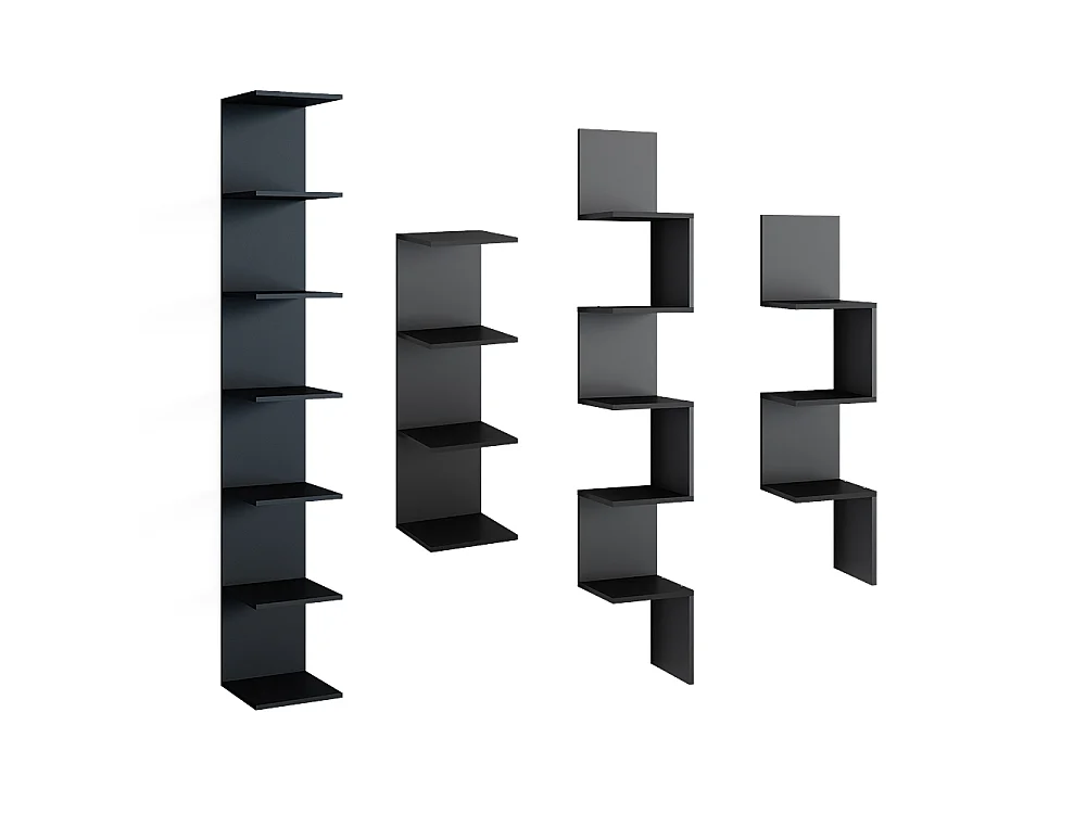 Etagère noir 30x28x190 paolo