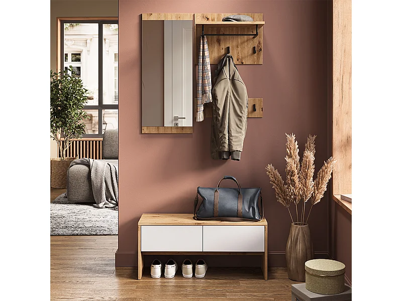 Vestiaire blanc/artisan 90x30.1x40 selena