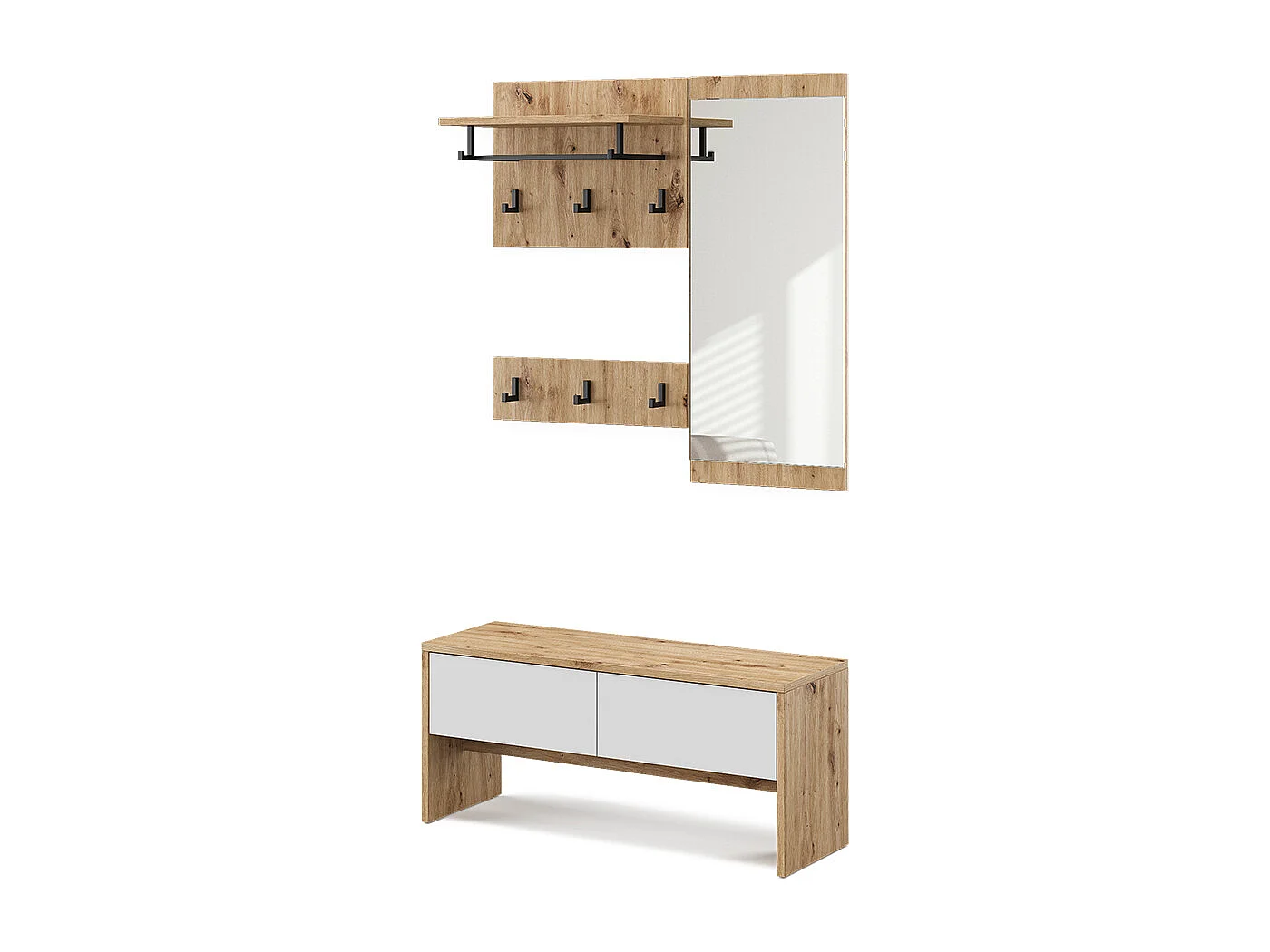 Vestiaire blanc/artisan 90x30.1x40 selena