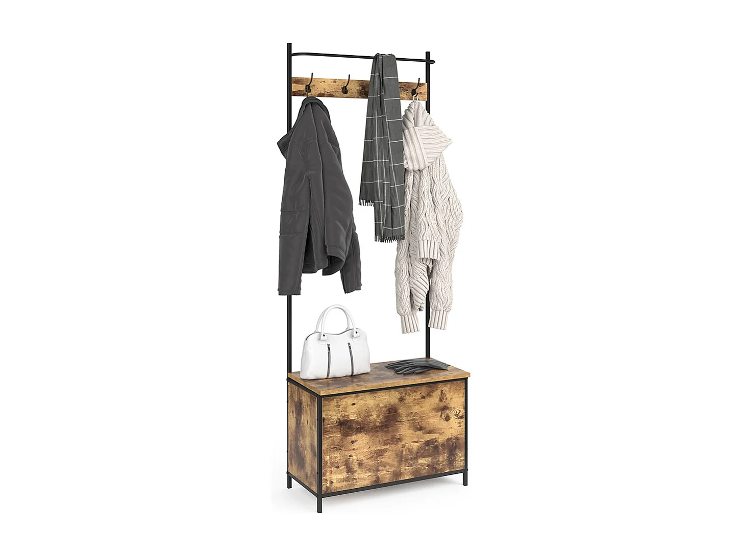 Wardrobe rustic oak 65x30x175 fyrk