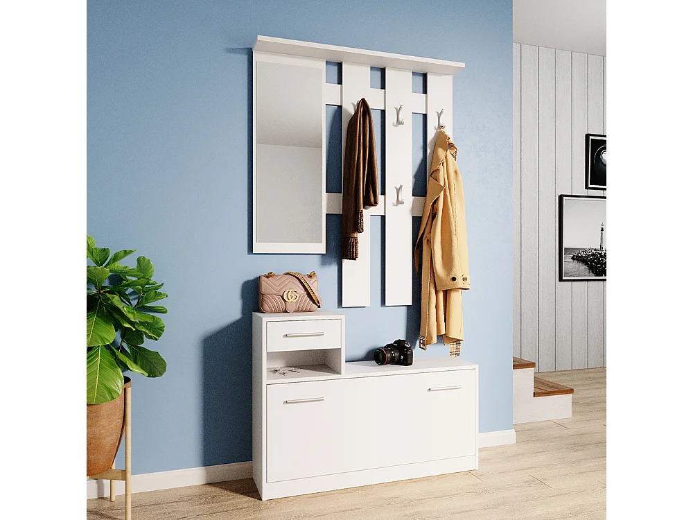 Vestiaire blanc 100x27.8x111.6 billy