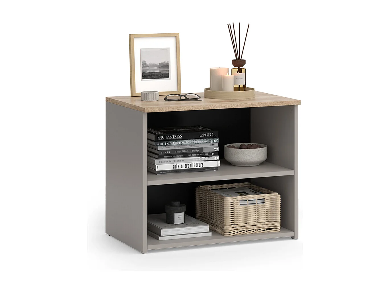 TV-meubel grijs 60x40x50 wido