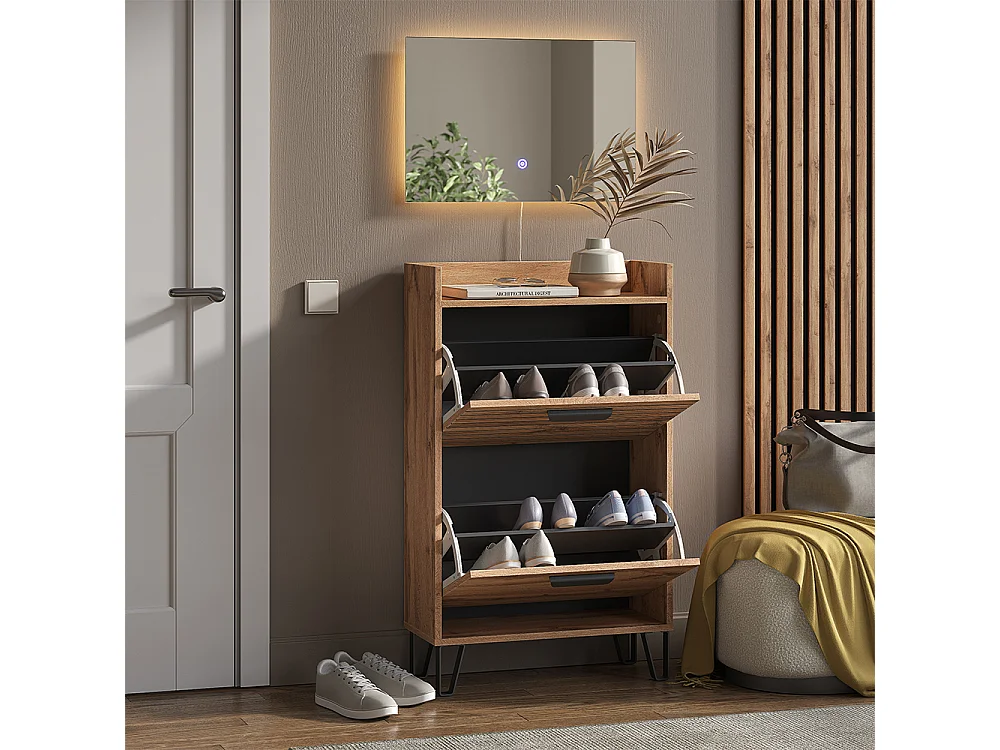 Wardrobe oak wotan 59.8x25x100 amber