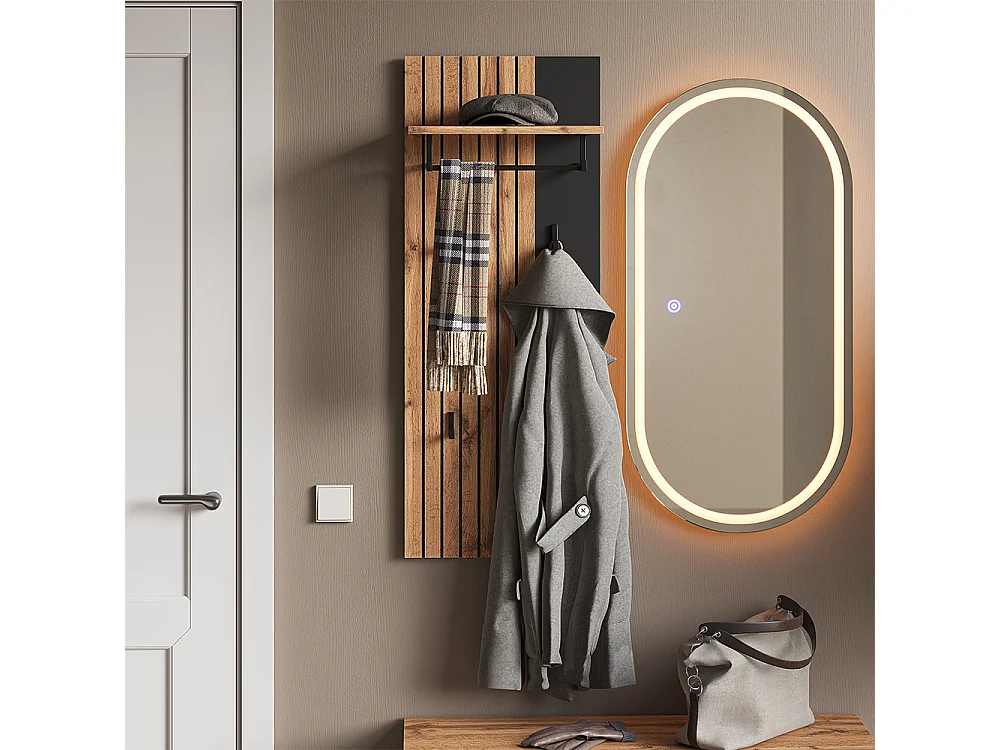 Wandgarderobe carvalho wotan 43x26.6x110 amber