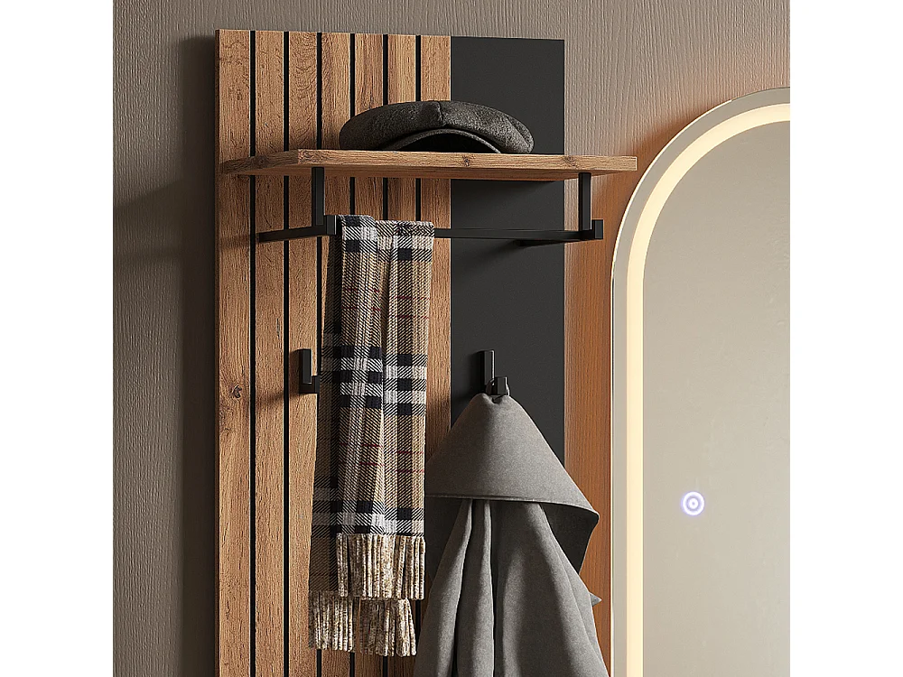 Wandgarderobe carvalho wotan 43x26.6x110 amber