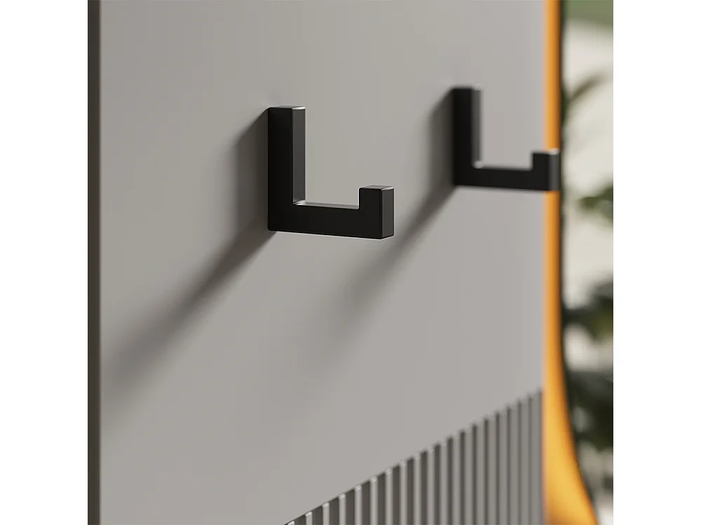 Wandgarderobe grau 43x27x120 eliza