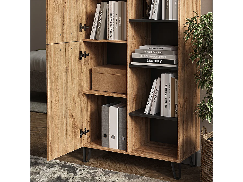 Armario roble wotan 80x38x172 amber