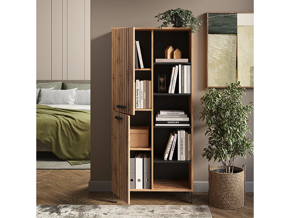 Armario roble wotan 80x38x172 amber