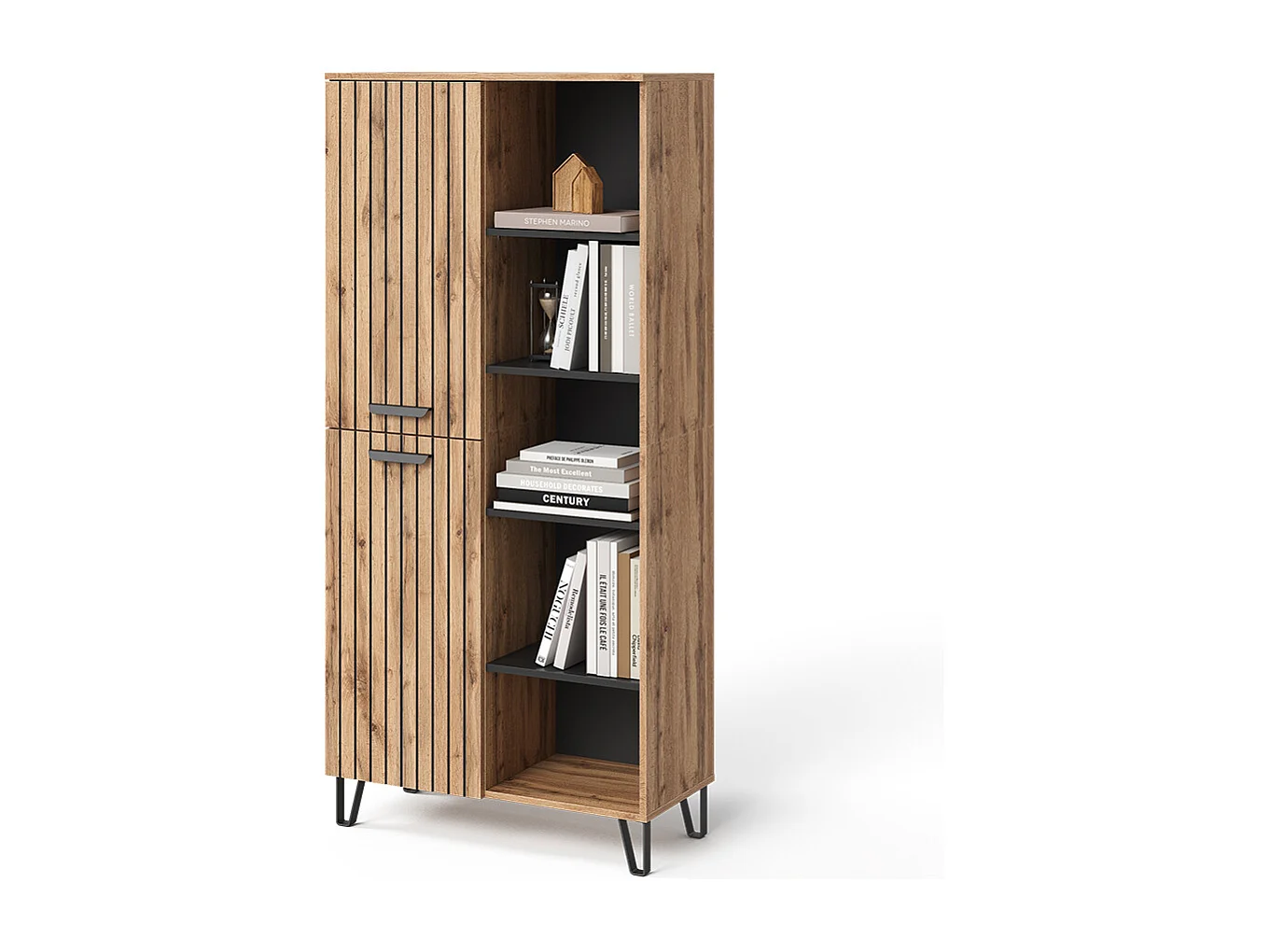 Vestiaire chêne wotan 80x38x172 amber