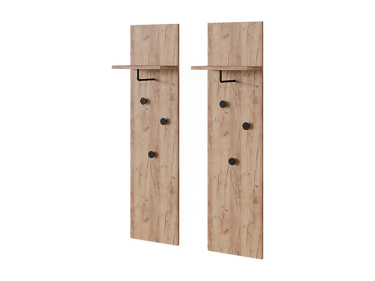 Vestiaire chêne de force doré 36x21.6x135 siri