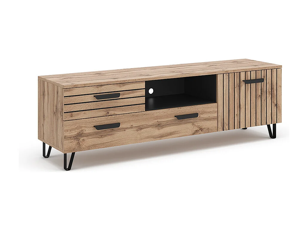 Meuble tv chêne 150x38x48.5 amber