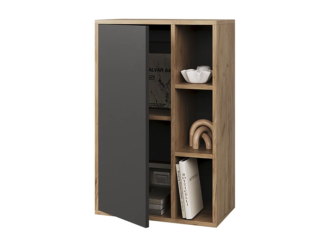 Etagère chêne doré/anthracite 50.1x28.3x78.4 berno