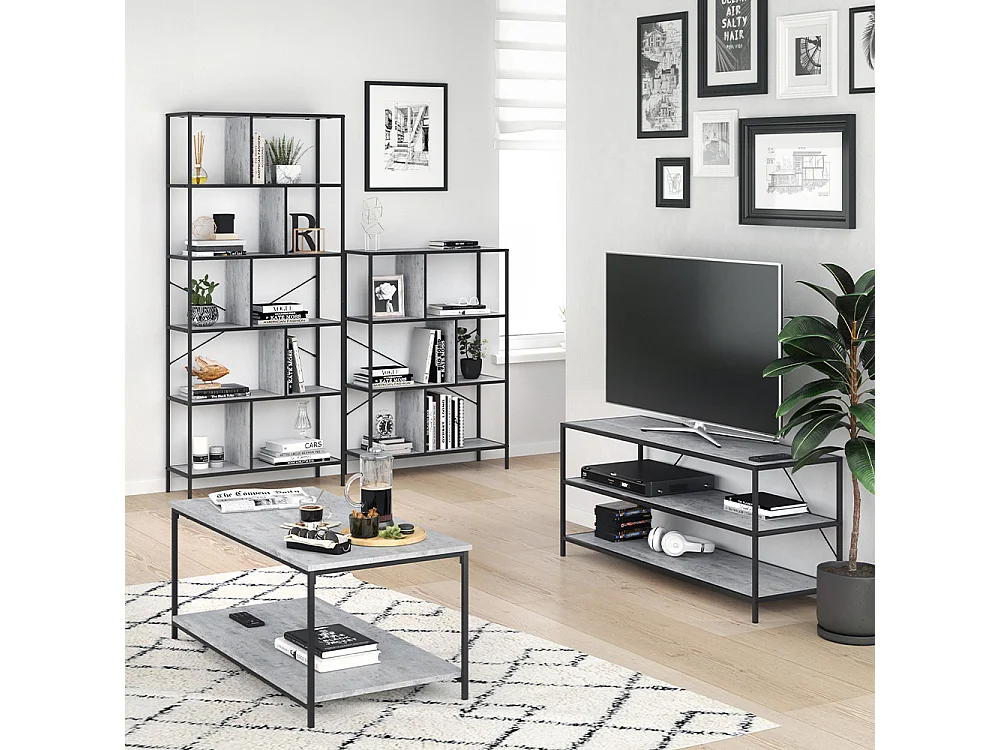 Meuble tv béton 120x39.5x53 fyrk