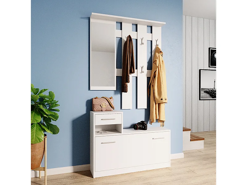 Armadio da ingresso bianco 25x100x191 billy