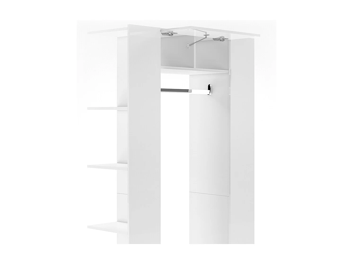 Vestiaire blanc 36.6x106x191 mats