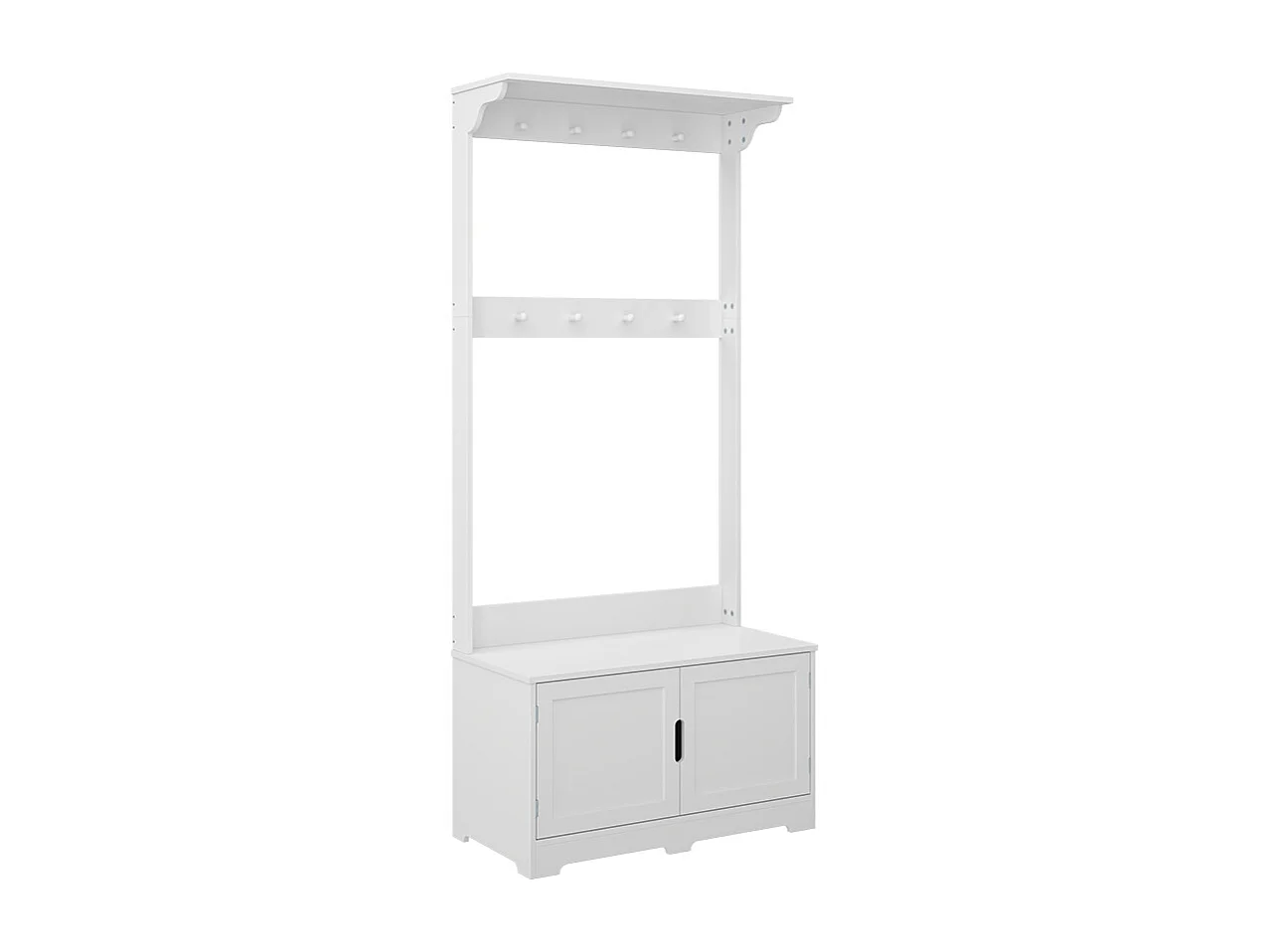 Coat rack white 80x40x180 lysa