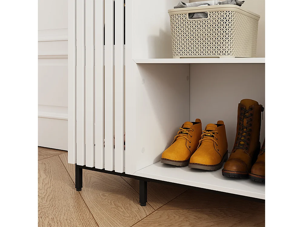 Armadio da ingresso bianco 80x45x187 zinto