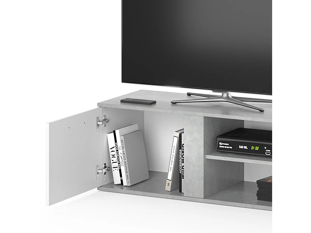 Meuble tv béton 155x40x41 novelli