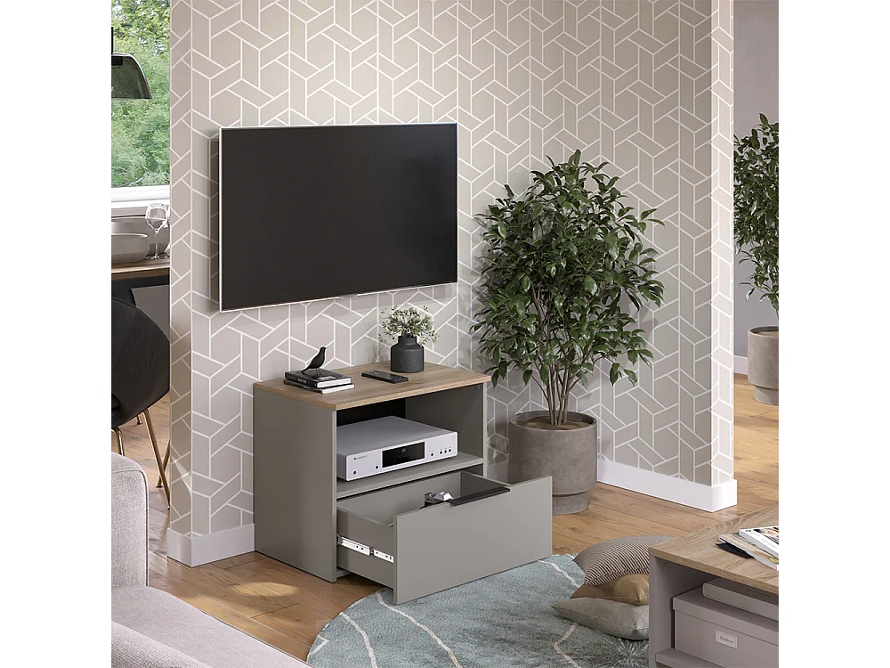 Meuble TV grège 60x40x50 wido
