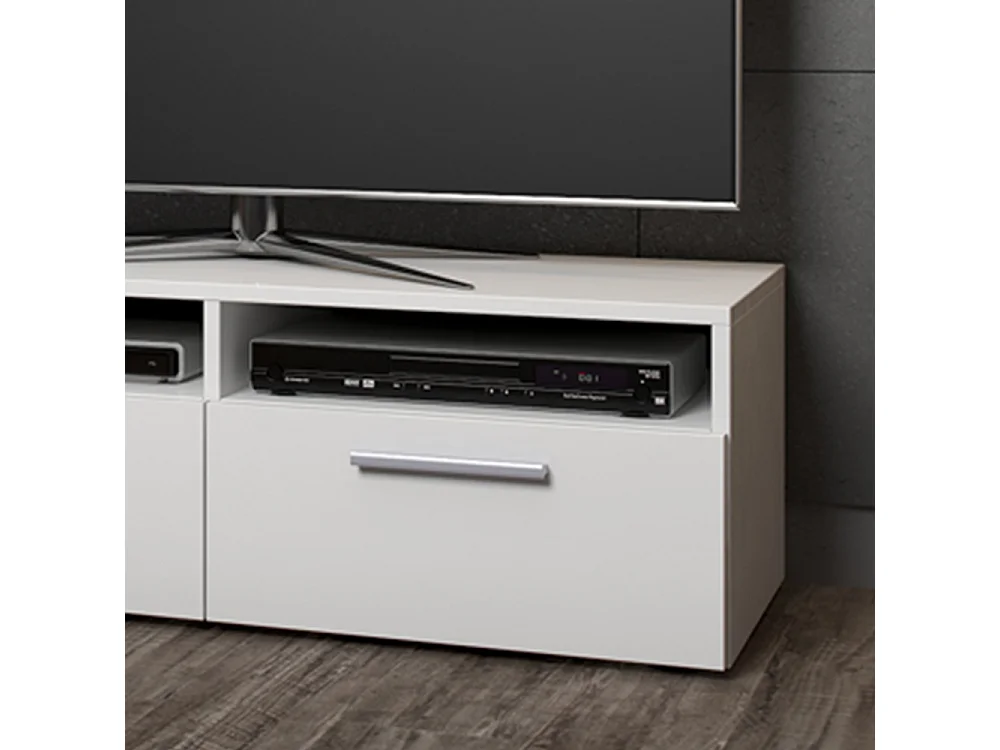 Meuble tv blanc 95x33.2x38 diego