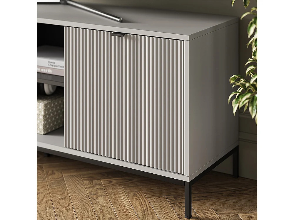 Meuble tv gris 150x40.1x60 eliza