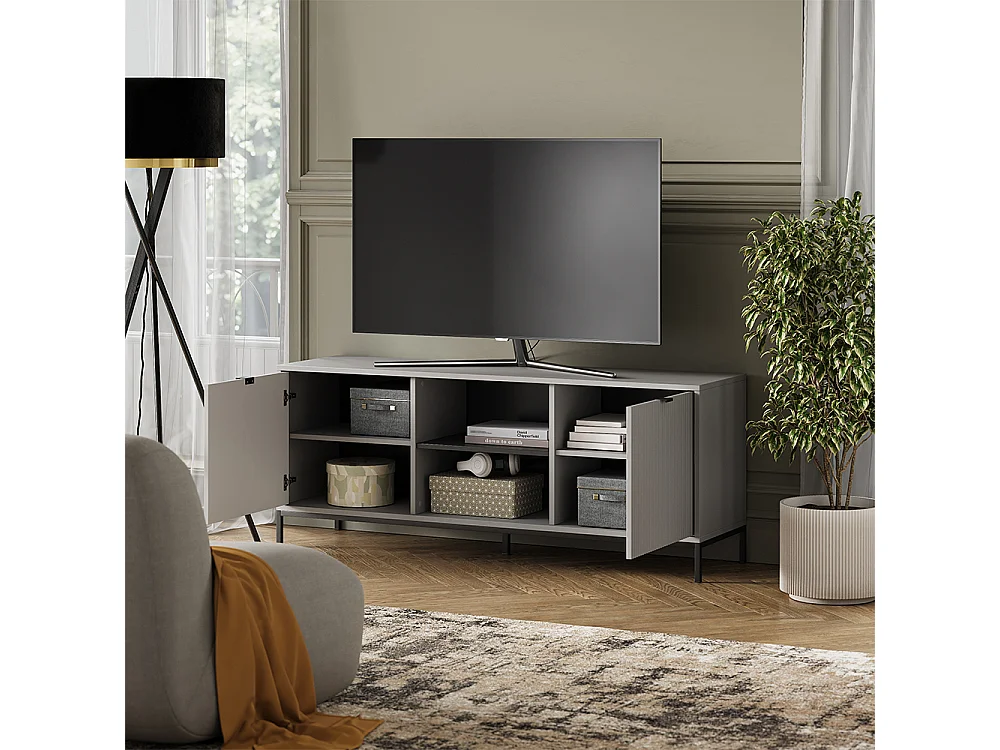 Lavt skab grå 150x40.1x60 eliza