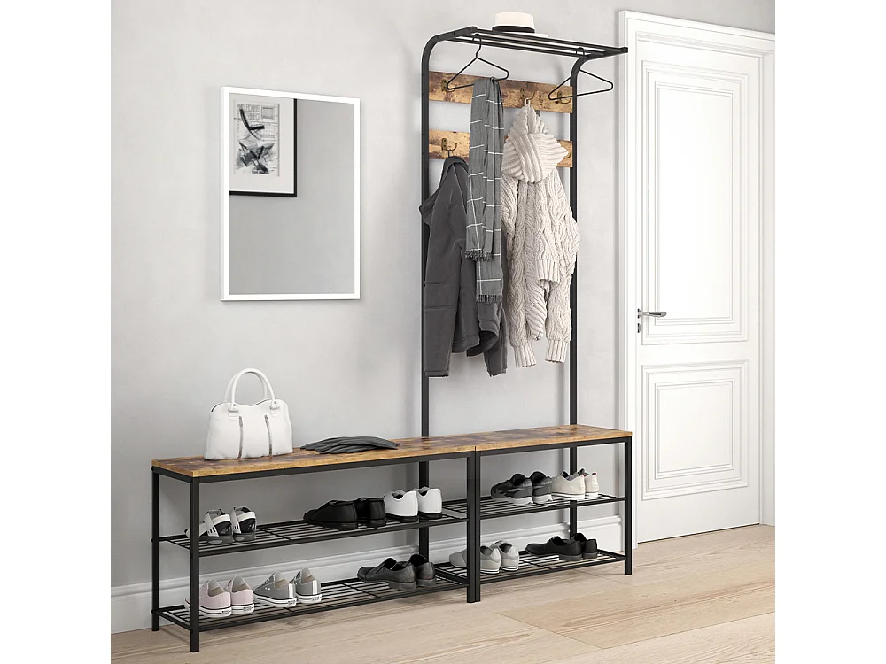 Vestiaire bois antique 70x30x190 fyrk