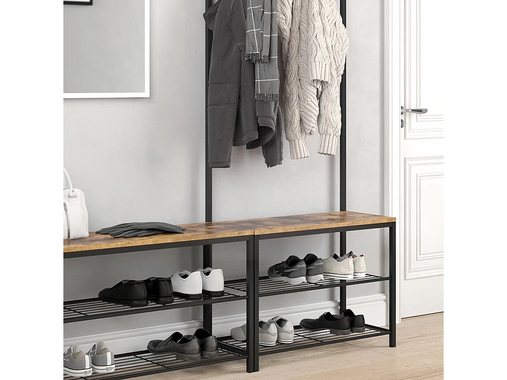 Vestiaire bois antique 70x30x190 fyrk