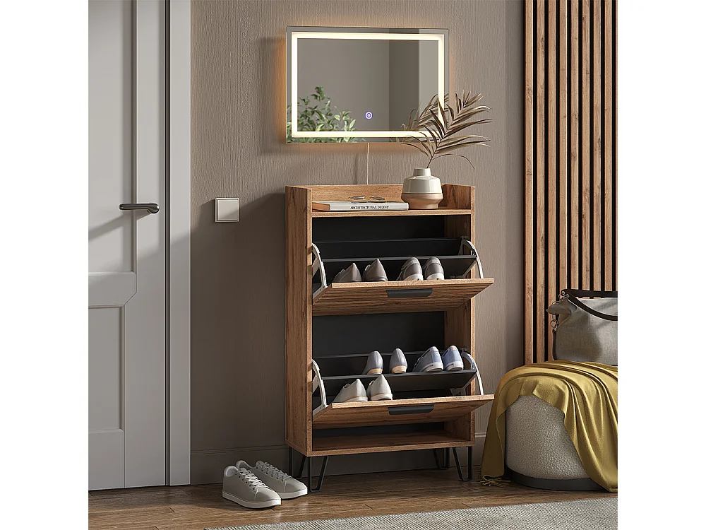 Wardrobe oak wotan 59.8x25x100 amber