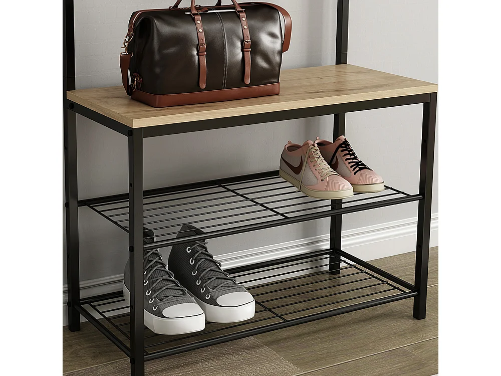 Perchero de pared roble 70x30x190 fyrk