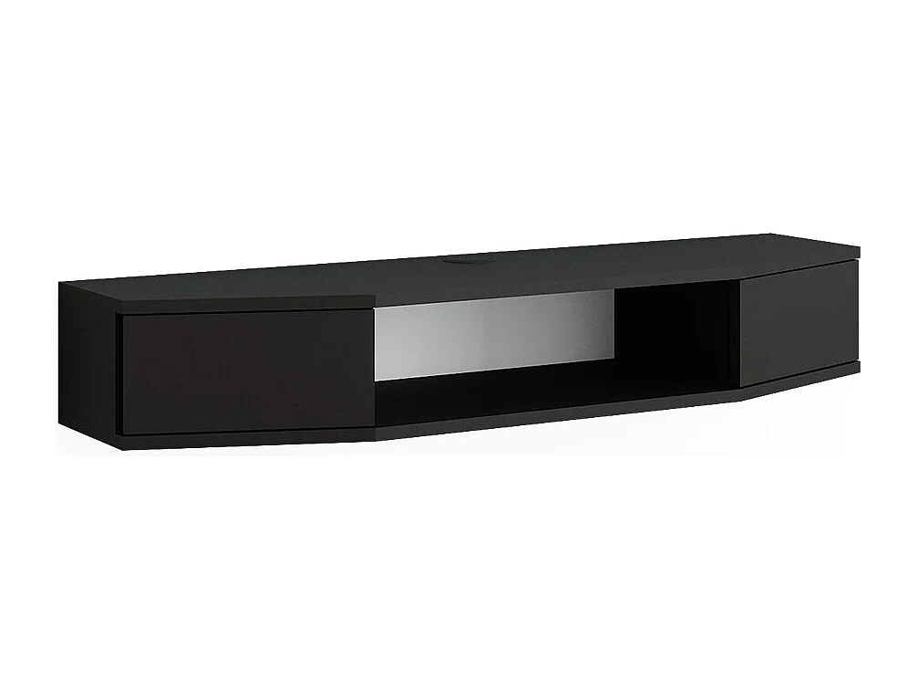 Meuble tv noir 110x30x17.4 walter