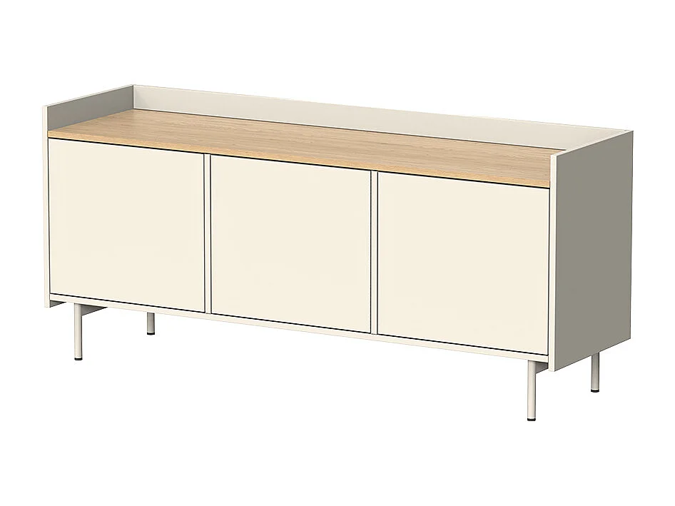 Lavt skab creme 140x40x63 velina