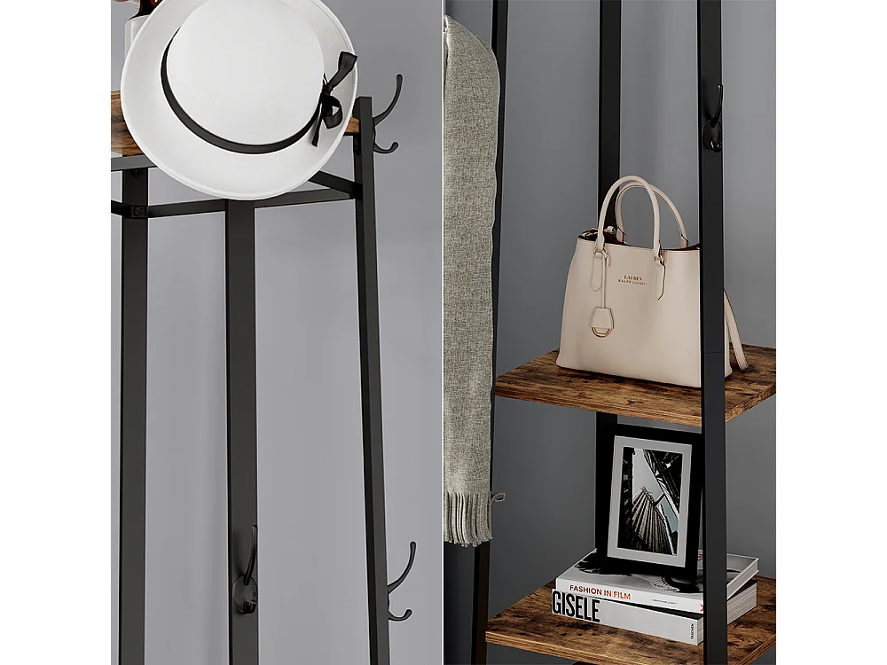 Appendiabiti rovere rustico 43x43x180 fyrk