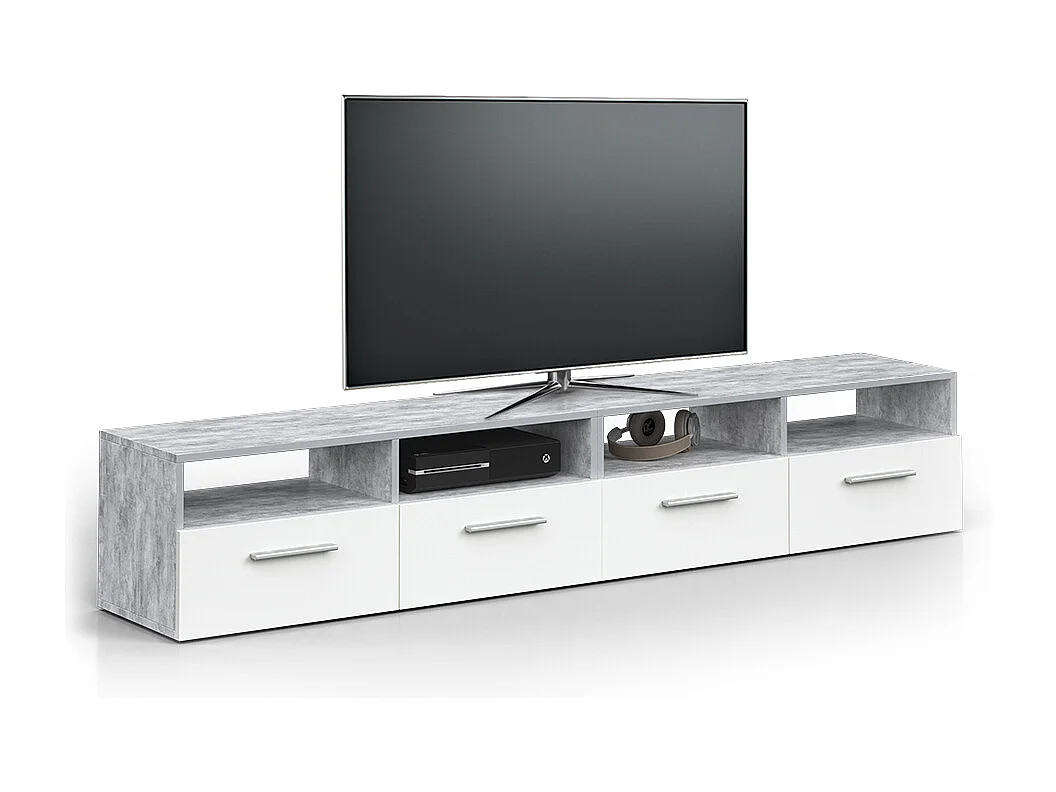 Meuble tv béton 190x33.2x38 diego