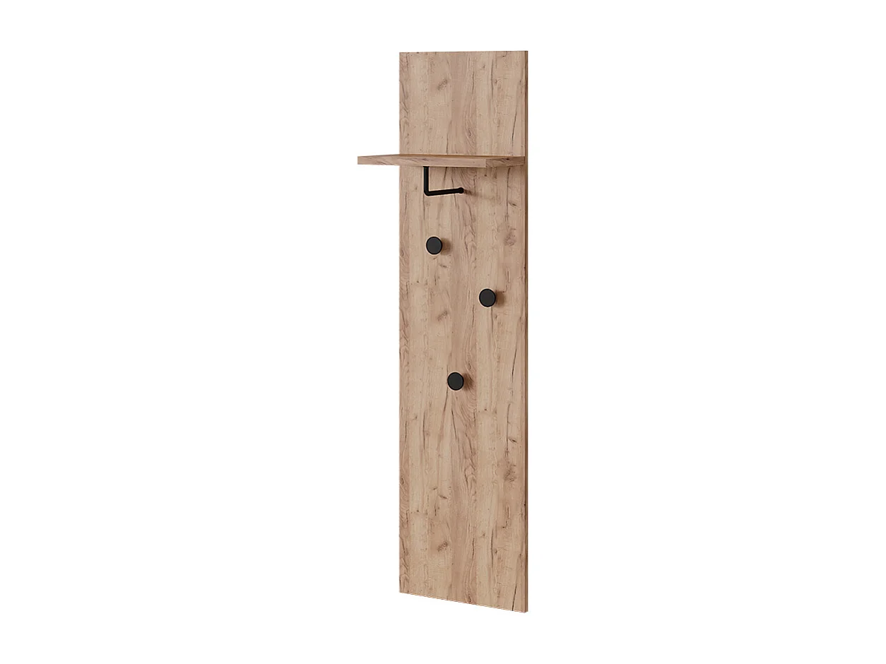 Wandgarderobe goldkraft eiche 36x21.6x135 siri