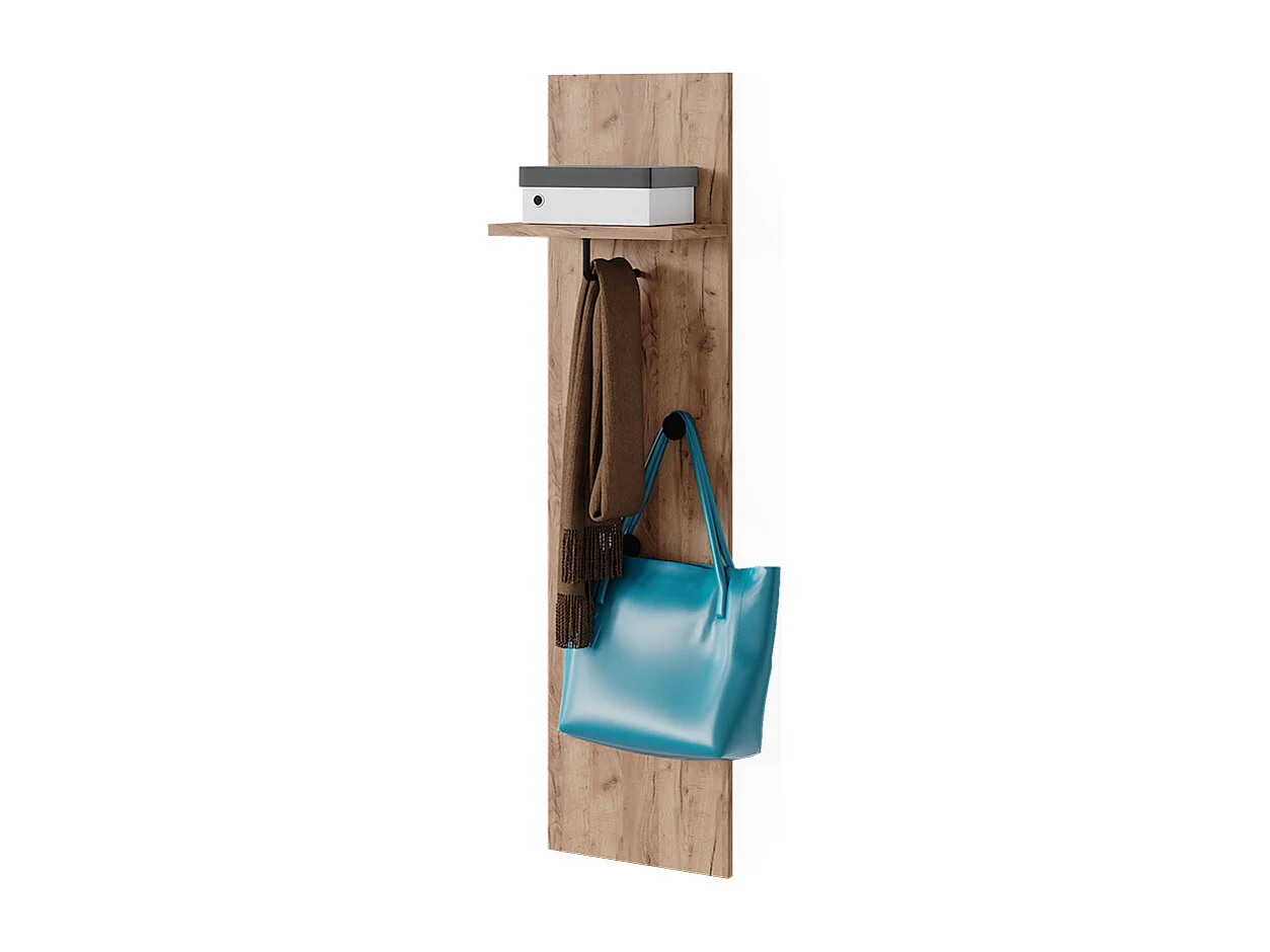 Wandgarderobe goldkraft eiche 36x21.6x135 siri