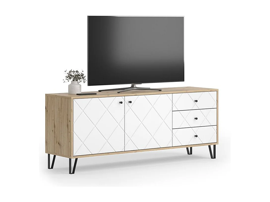 Meuble TV chêne artisan 150.2x40.1x60.2 nizza