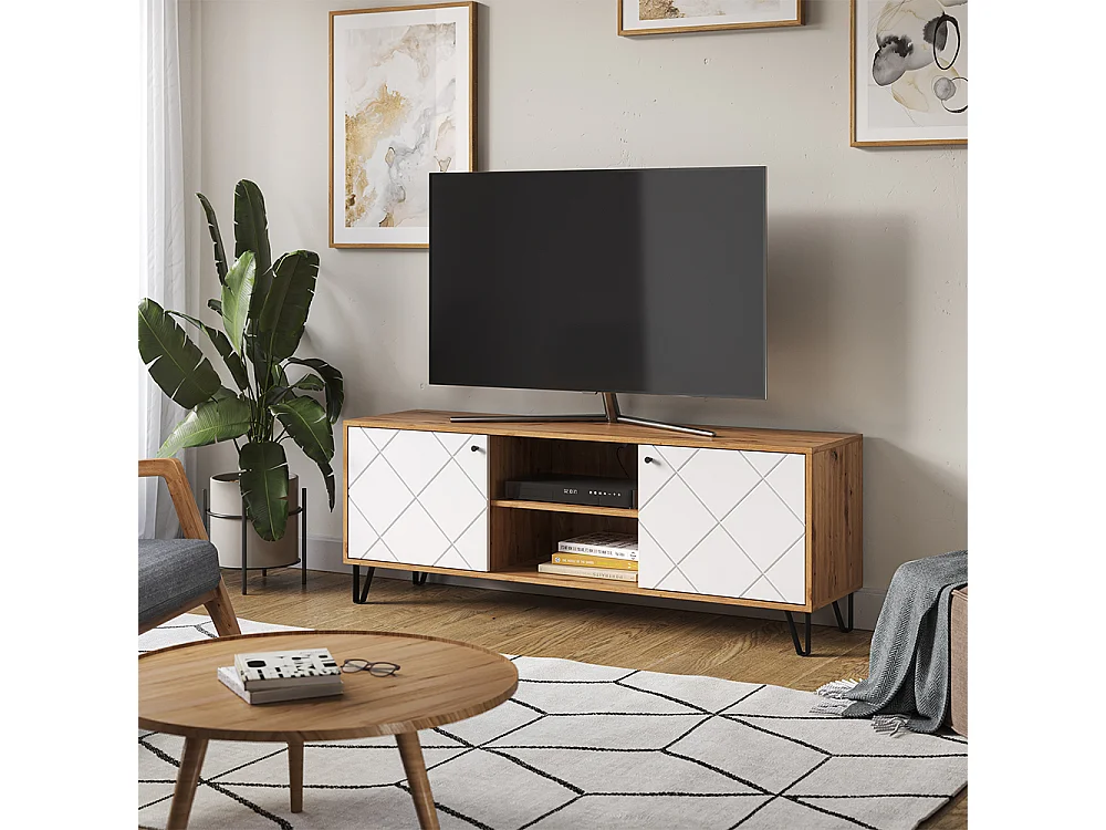 Lavt skab håndværker egetræ 150x40x55.2 nizza