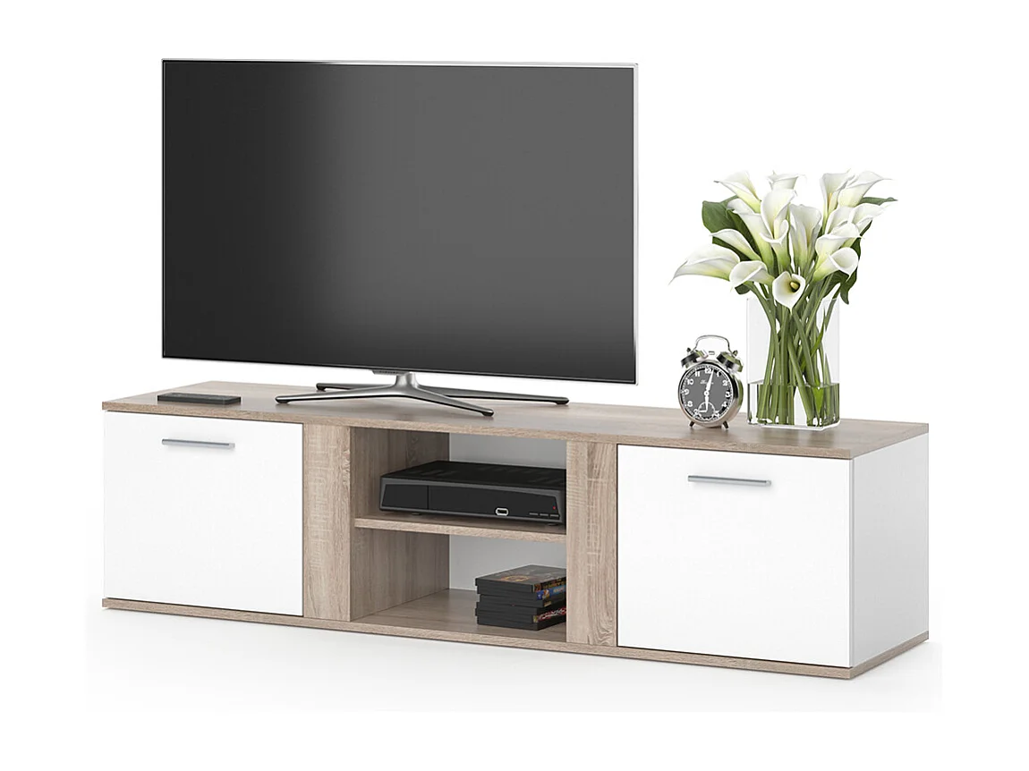 Meuble tv sonoma 155x40x41 novelli