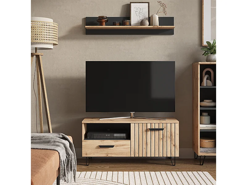 Lowboard braun 100.2x38x48.5 amber